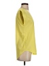 Frenchi 100% Polyester Yellow Short Sleeve Top Size XS - photo 4