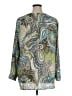 Chico's 100% Polyester Paisley Green Long Sleeve Blouse Size XL - photo 2