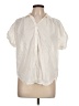 Joie 100% Cotton Ivory Short Sleeve Blouse Size L - photo 1