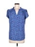 41Hawthorn 100% Polyester Blue Short Sleeve Blouse Size M - photo 1