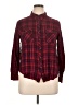 Cato Plaid Burgundy Long Sleeve Button-Down Shirt Size XL - photo 1