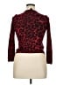 Talbots 100% Merino Wool Animal Print Red Wool Cardigan Size M (petite) - photo 2