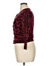 Talbots 100% Merino Wool Animal Print Red Wool Cardigan Size M (petite) - photo 5