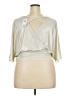 Daytrip Metallic Silver 3/4 Sleeve Top Size XXL - photo 2