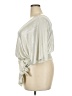 Daytrip Metallic Silver 3/4 Sleeve Top Size XXL - photo 5