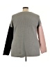 Evri Color Block Gray Pullover Sweater Size 2X - photo 2