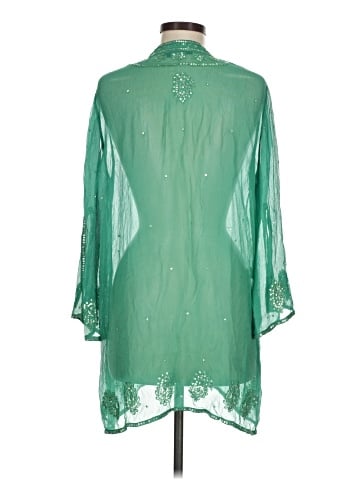 BCBGMAXAZRIA 3/4 Sleeve Silk Top (view 2)
