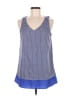 Attention Blue Sleeveless Blouse Size M - photo 1