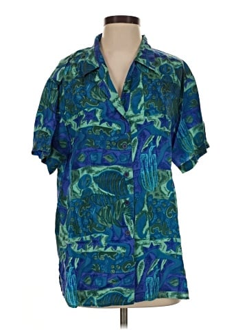 Oscar De La Renta Short Sleeve Blouse (view 1)