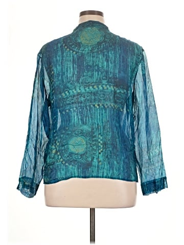 Chico's 3/4 Sleeve Silk Top (view 2)