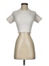 Unbranded Ivory White Short Sleeve Turtleneck Size S - photo 1