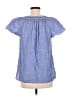 Talbots Blue Short Sleeve Blouse Size M - photo 2