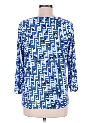 Black Label by Evan Picone 3/4 Sleeve Blouse (view 2)