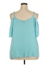 Torrid Teal 3/4 Sleeve Blouse Size 3X Plus (3) - photo 2