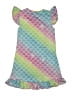 Unbranded 100% Polyester Tie-dye Teal Pink Dress Size 7 - photo 2