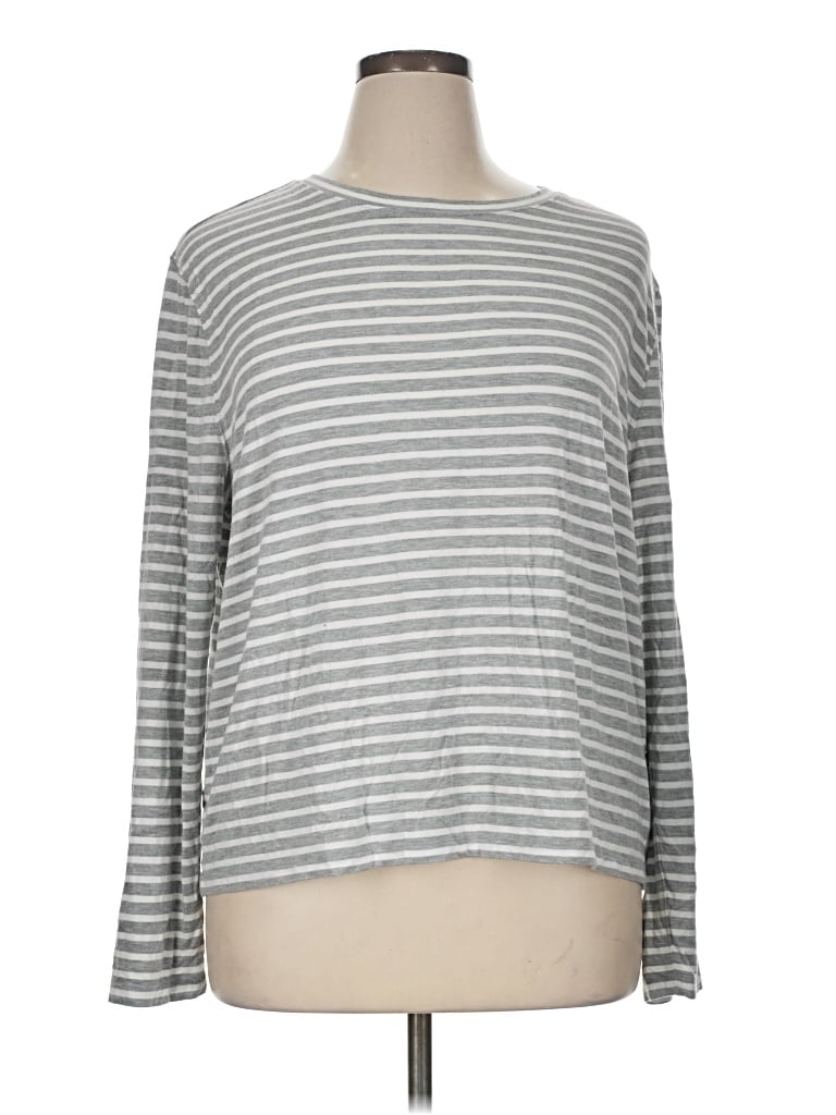 Pre-owned Lou & Grey Long Sleeve T-shirt In Silver