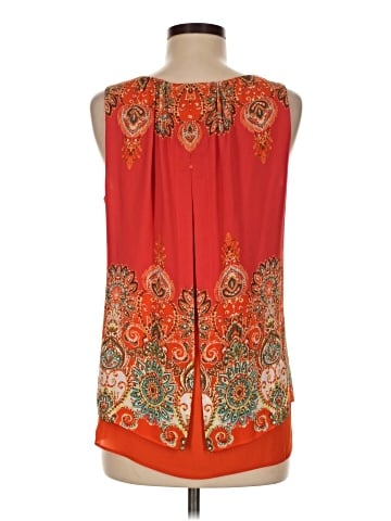 Rose + Olive Sleeveless Blouse (view 2)