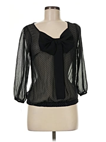 Zara Basic 3/4 Sleeve Blouse (view 1)