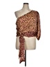 Express 100% Polyester Brown 3/4 Sleeve Blouse Size XL - photo 1