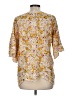 Solitaire 100% Rayon Yellow 3/4 Sleeve Blouse Size M - photo 2