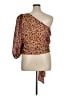 Express 100% Polyester Brown 3/4 Sleeve Blouse Size XL - photo 2