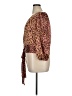 Express 100% Polyester Brown 3/4 Sleeve Blouse Size XL - photo 5