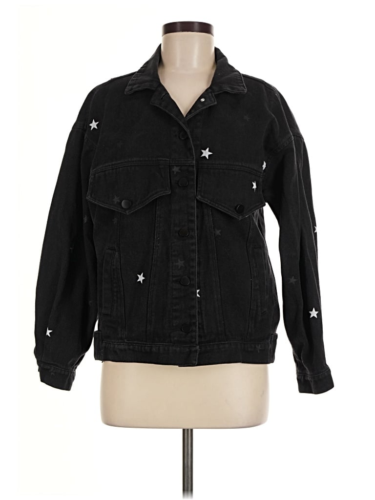 Pre-owned Elan Denim Jacket In Black