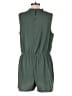 Xhilaration Solid Green Romper Size XL - photo 2