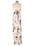 Luxxel Floral Ivory Jumpsuit Size S - photo 2