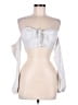 Princess Polly Silver Long Sleeve Blouse Size 2 - photo 1