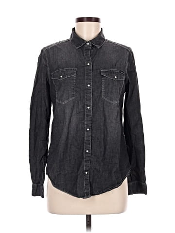 CALVIN KLEIN JEANS Long Sleeve Button-Down Shirt (view 1)