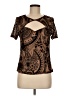 Shein Brown Short Sleeve Top Size 8 - 10 - photo 1