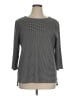 Chico's Gray 3/4 Sleeve Top Size XL - photo 1