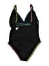 La Blanca Graphic Black One Piece Swimsuit Size 10 - photo 2
