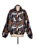 Assorted Brands 100% Silk Print Brown Jacket Size L - photo 1