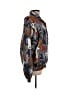 Assorted Brands 100% Silk Print Brown Jacket Size L - photo 4
