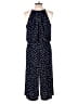 London Times Polka Dots Blue Jumpsuit Size 12 - photo 2