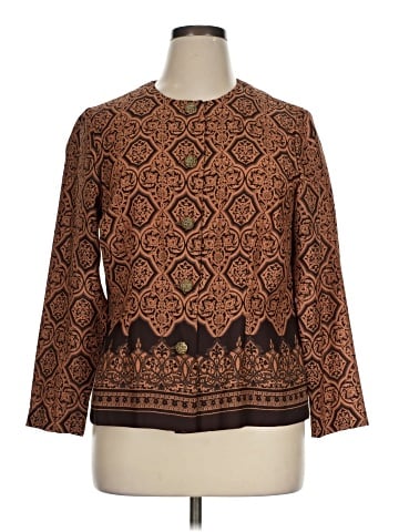Leslie Fay Long Sleeve Blouse (view 1)