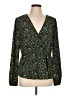 MICHAEL Michael Kors Green Long Sleeve Blouse Size L - photo 1