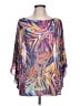 Chico's 100% Polyester Purple 3/4 Sleeve Blouse Size L - photo 1