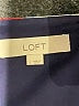 Ann Taylor LOFT 100% Polyester Print Blue Cocktail Dress Size L - photo 7
