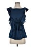 Karlie Blue Sleeveless Blouse Size S - photo 1