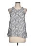 Joie 100% Silk Jacquard Blue Gray Sleeveless Silk Top Size L - photo 1