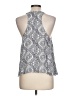Joie 100% Silk Jacquard Blue Gray Sleeveless Silk Top Size L - photo 2