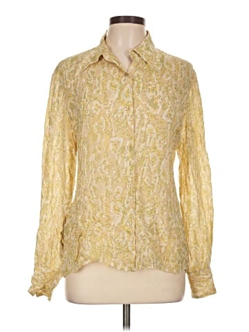 Banana Republic Long Sleeve Silk Top (view 1)