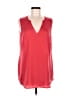 CAbi 100% Polyester Red Sleeveless Blouse Size M - photo 1