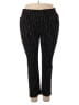 Weekends by Chico's Stripes Black Active Pants Size XL - photo 1