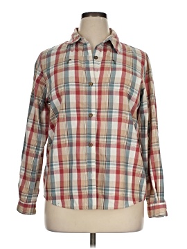 Alfred Dunner Long Sleeve Button Down Shirt