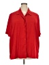 Allison Daley 100% Polyester Red Short Sleeve Blouse Size 22 - photo 1