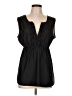 Apostrophe 100% Polyester Black Sleeveless Blouse Size L - photo 1